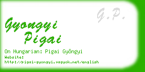 gyongyi pigai business card